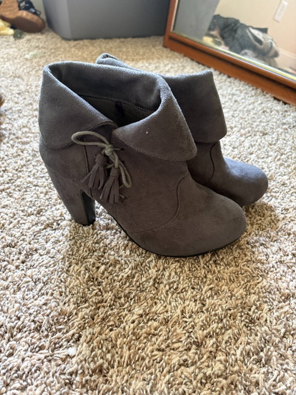 No Brand Heel Booties